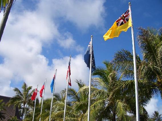 olynesian Cultural Center Flagpoles